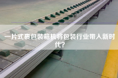 一片式裹包裝箱機(jī)將包裝行業(yè)帶入新時(shí)代？