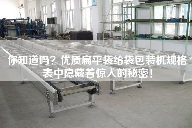 你知道嗎？?jī)?yōu)質(zhì)扁平袋給袋包裝機(jī)規(guī)格表中隱藏著驚人的秘密！