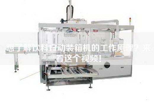 想了解飲料自動裝箱機的工作原理？來看這個視頻！