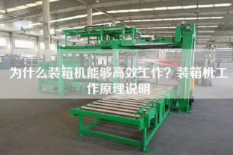 為什么裝箱機能夠高效工作？裝箱機工作原理說明