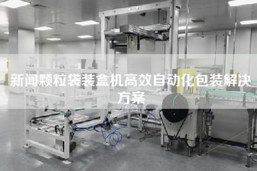 新聞顆粒袋裝盒機高效自動化包裝解決方案